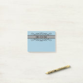 Post-it® Notes florissantes Grey Déco (Sur un bureau)