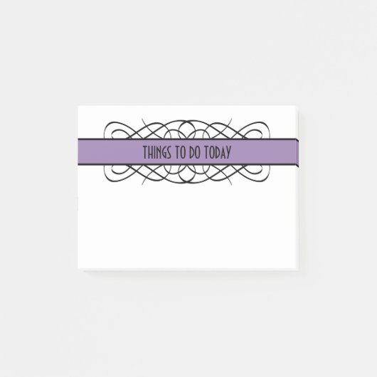 Post-it® Notes florissantes pourpre déco (Devant)