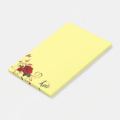 Post-it Notes Geel Rood Roos (Schuin)
