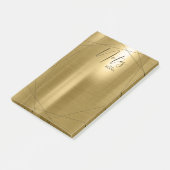 Post-it® Notes géométriques métalliques Gold ID648 (Incliné)