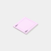 Post-it Notes Gnome Rose avec Champignons (Incliné)