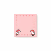 Post-it Notes Gnome Rouge avec Champignons