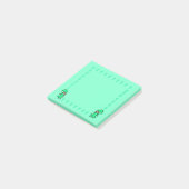 Post-it Notes Gnome Vert avec Champignons (Incliné)
