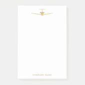 Post-it® Notes Gold Aviation (Devant)