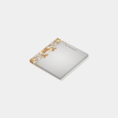 Post-it® Notes Gold Floral Post (Incliné)