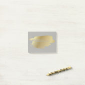 Post-it® Notes Gold Smudge Post it (Sur un bureau)
