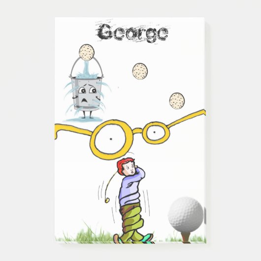 Post-it® Notes Golfer (Devant)