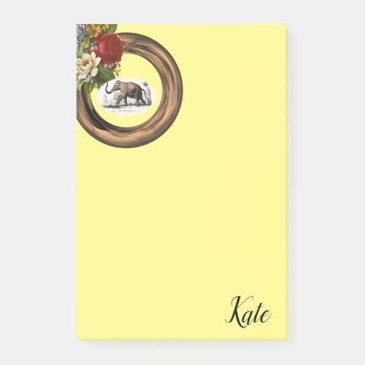 Post-it Notes Gouden Olifant (Voorkant)