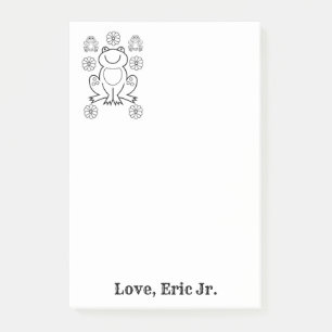 Post-it® Notes Grenouilles Floral Coloration Post-it Note