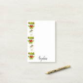 Post-it Notes Grenouilles Poulet Fraise (Sur un bureau)