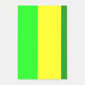 Post-it Notes Groen Geel Streep (Voorkant)