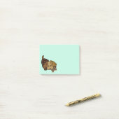 Post-it® Notes heureuses de Courrier-it® de chiot (Sur un bureau)