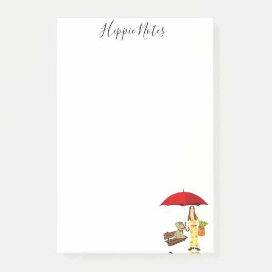 Post-it Notes Hippie Notes Chien (Devant)