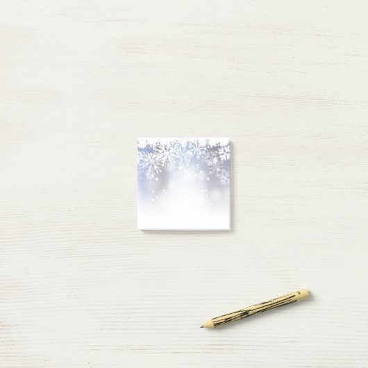 Post-it-Notes-Holiday Snowflakes Post-it® Notes (Op bureau)