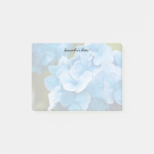 Post-it Notes Hortensia Bleu (Devant)