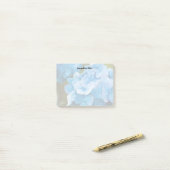 Post-it Notes Hortensia Bleu (Sur un bureau)