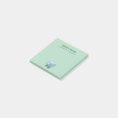 Post-it® Notes - Hydrangea Floral sur Mint Green (Incliné)