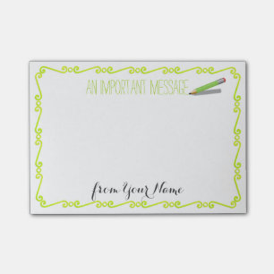 Post-it® Notes importantes de Courrier-it® de message de