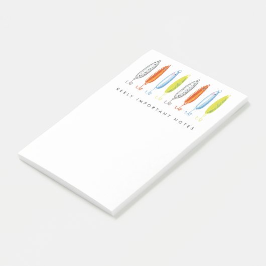 Post-it® Notes importantes Pêche Bait Post-it Notes (Incliné)