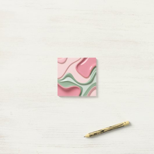 Post-it® notes in stylish graphic (Sur un bureau)