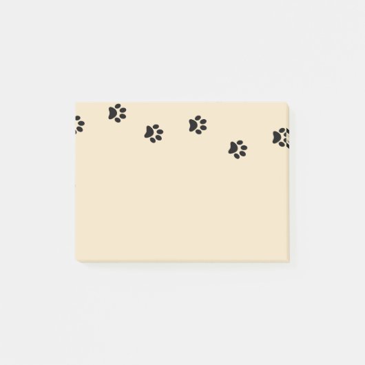 Post-it® Notes informatiques des Empreintes de pattes (Devant)