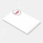 Post-it® Notes initiales du monogramme I (Incliné)