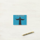 Post-It Notes j'aime jésus (Sur un bureau)