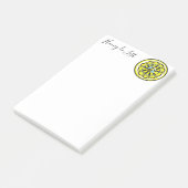Post-it Notes Jaune Bourdon Citron (Incliné)