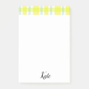 Post-it Notes Jaune Carreaux