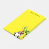 Post-it Notes Jaune Plage Amusant (Incliné)