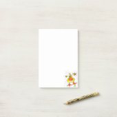 Post-it Notes Jaune Poulet Poisson (Sur un bureau)