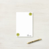 Post-it Notes Jaunes Citrons (Sur un bureau)