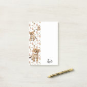 Post-it Notes Kit Chat Floral (Sur un bureau)