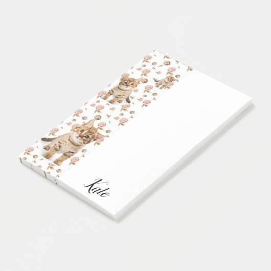 Post-it Notes Kit Chat Floral (Incliné)