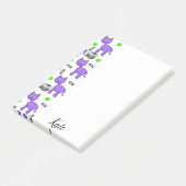 Post-it Notes Kitten Paarse Kat Miauw (Schuin)