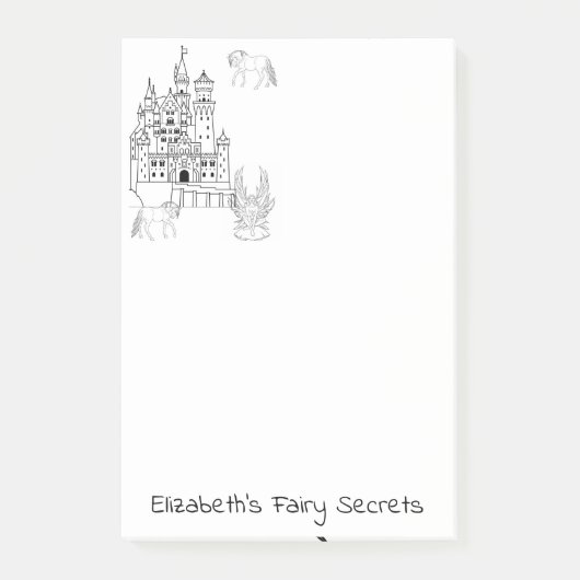 Post-it Notes Kleurenfee Kasteel (Voorkant)