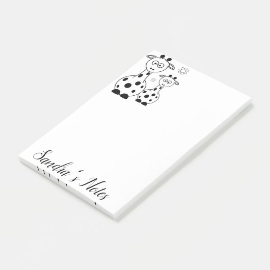 Post-it Notes Kleurplaat Giraffe (Schuin)