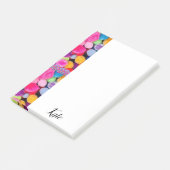 Post-it Notes Kleurrijke Pom Poms (Schuin)