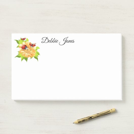 Post-it-Notes-Ladybugs Post-it® Notes (Op bureau)