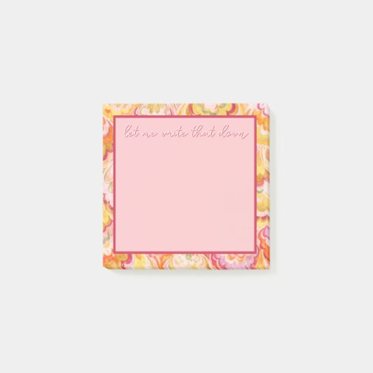 Post-It Notes « Laissez-Moi Noter Cela » (Devant)