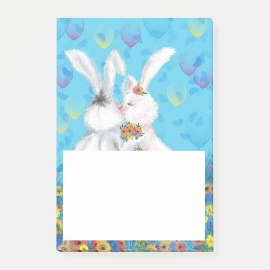 Post-it® Notes Lapins Mignons (Devant)