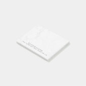 Post it Notes-laptop - Silver Marble Post-it® Notes (Schuin)