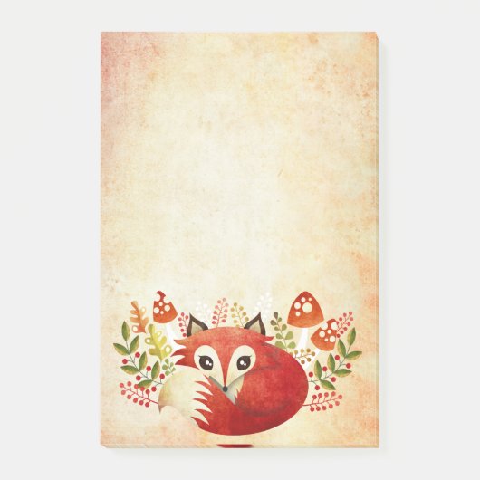 Post-it® Notes Lazy Foxy 4x6 (Devant)