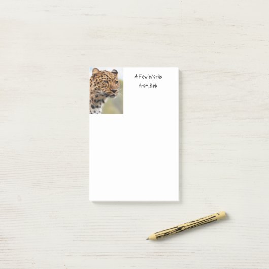 Post-it Notes Léopard (Sur un bureau)