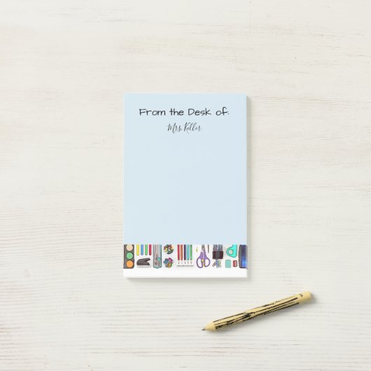 Post it notes- leraar post-it® notes (Op bureau)