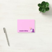 Post-it® notes licorne rose personnalisées (Bureau)