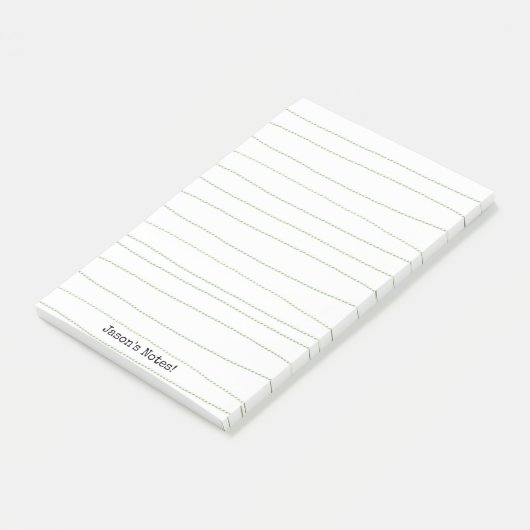 Post-it® Notes Lignes Vertes (Incliné)