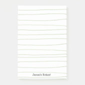 Post-it® Notes Lignes Vertes (Devant)