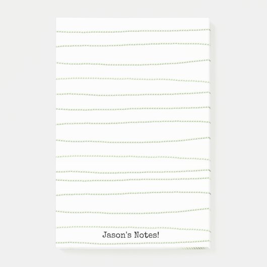 Post-it® Notes Lignes Vertes  (Devant)