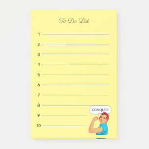 Post-it Notes Liste de choses à faire pour une fem